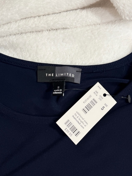 The Limited NWT Navy White Colorblock Sleeveless Tank Blouse Top S - Picture 4 of 5